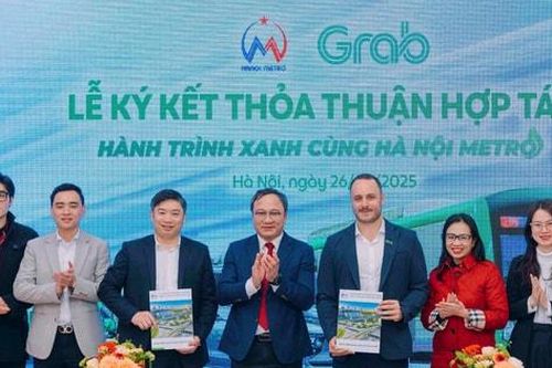 Hanoi Metro và Grab Việt Nam ký kết thỏa thuận thúc đẩy phát triển đường sắt đô thị Hà Nội