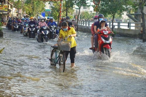 TP.HCM đón đỉnh triều cường ở mức báo động
