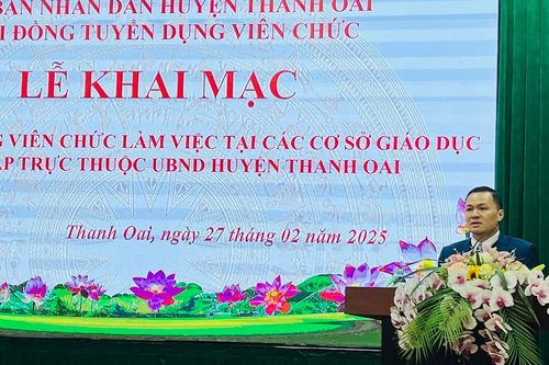 Huyện Thanh Oai khai mạc kỳ tuyển dụng viên chức giáo dục công lập năm 2024