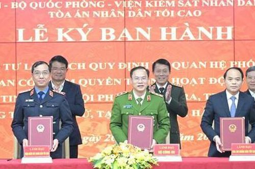 Ban hành Thông tư liên tịch quy định về quan hệ phối hợp trong tố tụng hình sự khi không tổ chức Công an cấp huyện