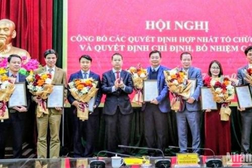 Thái Bình hợp nhất tổ chức Đảng, chỉ định, bổ nhiệm cán bộ