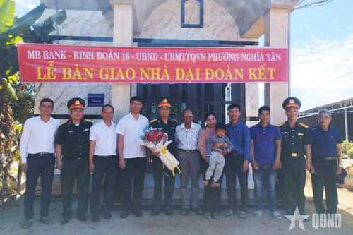 Binh đoàn 16: Khánh thành, bàn giao nhà 'Đại đoàn kết' tại TP Gia Nghĩa, tỉnh Đắk Nông