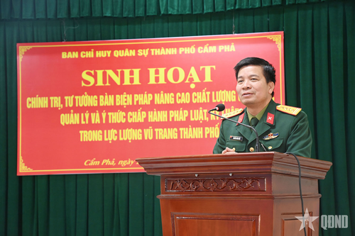 Các đơn vị LLVT tỉnh Quảng Ninh bàn biện pháp nâng cao chất lượng giáo dục chính trị, tư tưởng