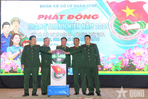 Lữ đoàn Thông tin 80 (Quân khu 4): Sôi nổi chương trình 'Ra quân quyết thắng' và phát động Tháng Thanh niên