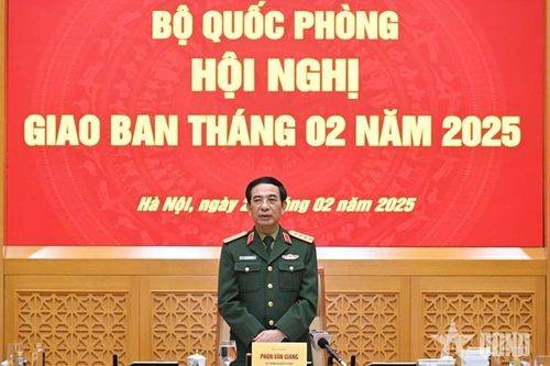 Hội nghị giao ban Bộ Quốc phòng tháng 2/2025