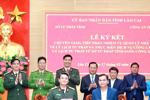 Công an tỉnh Lào Cai tiếp nhận nhiệm vụ từ các sở, ngành