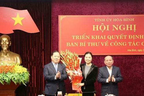 Ban Bí thư chuẩn y chức danh Phó Bí thư Tỉnh ủy Hòa Bình