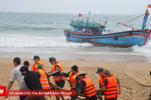 Cứu nạn 11 ngư dân Bình Định trôi dạt trên biển