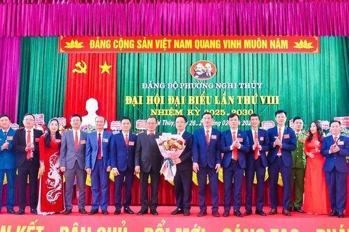 Đồng chí Hoàng Văn Hải được bầu tái giữ chức Bí thư Đảng ủy phường Nghi Thủy (TP. Vinh)