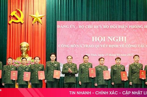 Trao quyết định điều động, bổ nhiệm cho 45 sĩ quan Biên phòng