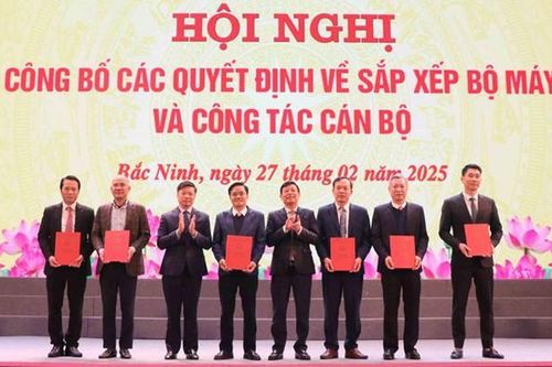 Bắc Ninh bổ nhiệm nhiều lãnh đạo sở, ngành sau sắp xếp