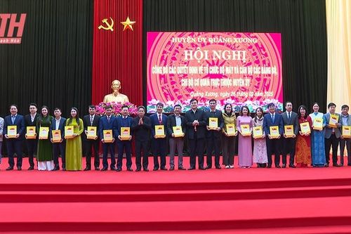 Quảng Xương thành lập mới 22 chi bộ trực thuộc Huyện ủy