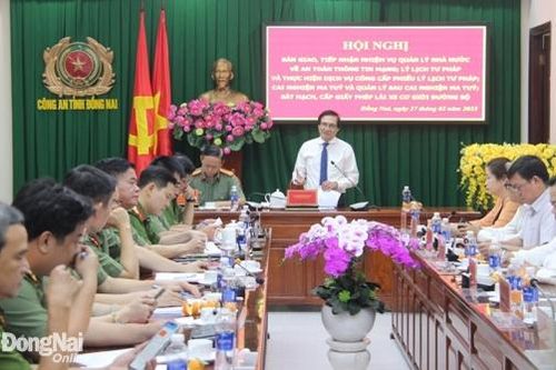 Bàn giao 4 nhiệm vụ quản lý nhà nước cho Công an tỉnh quản lý