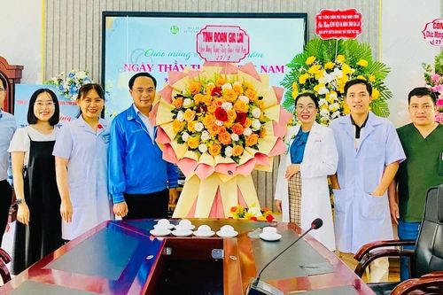 Lãnh đạo Tỉnh Đoàn-Hội LHTN Việt Nam tỉnh Gia Lai thăm, chúc mừng Câu lạc bộ Thầy thuốc trẻ tỉnh