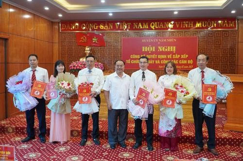 Hội nghị công bố quyết định về sắp xếp tổ chức bộ máy và công tác cán bộ
