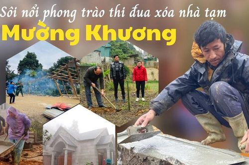Sôi nổi phong trào thi đua xóa nhà tạm ở Mường Khương