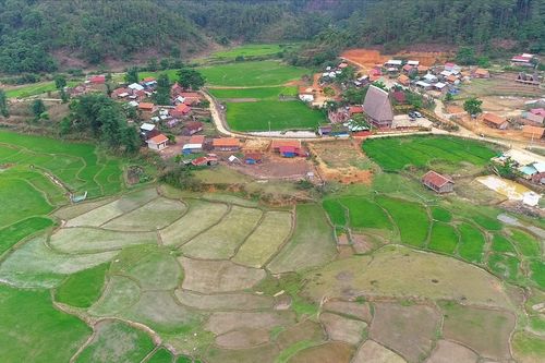 Làng truyền thống của đồng bào DTTS ở Kon Tum