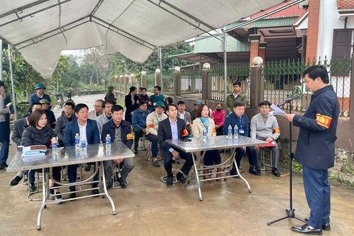 Cưỡng chế thực hiện Quyết định kiểm đếm bắt buộc tại xã Tiên Kiên