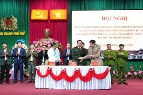 Chuyển giao, tiếp nhận chức năng nhiệm vụ quản lý nhà nước từ các sở, ngành về Công an TP. Huế
