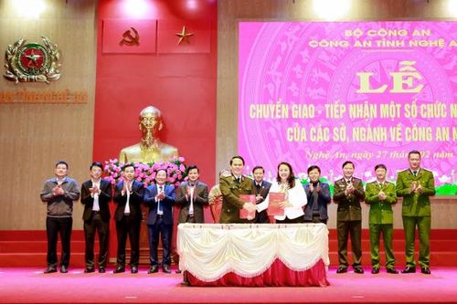 Công an Nghệ An tiếp nhận một số chức năng, nhiệm vụ của các sở, ngành