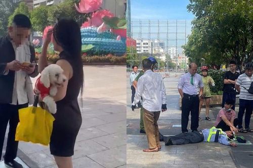 Nam thanh niên đi cùng bạn gái đánh bảo vệ bất tỉnh vì bị nhắc nhở không dắt chó vào phố đi bộ Nguyễn Huệ