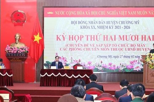 Sau sắp xếp bộ máy, UBND huyện Chương Mỹ còn 10 phòng chuyên môn