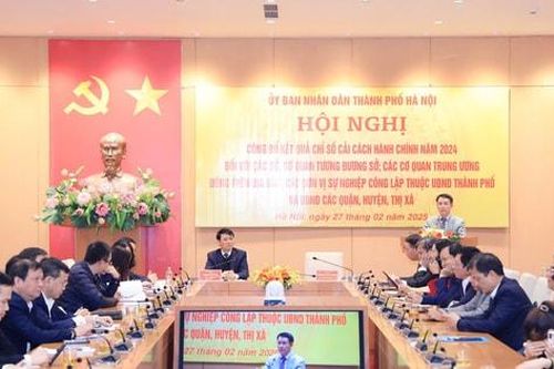 Sở Nội vụ, quận Long Biên dẫn đầu về Chỉ số cải cách hành chính năm 2024