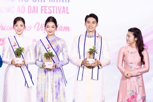 Dàn Hoa hậu, Nam vương làm Đại sứ 'Lễ hội Áo dài TP.HCM 2025'