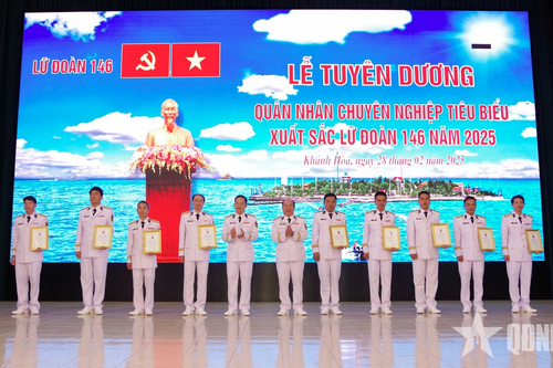Lữ đoàn 146 tuyên dương quân nhân chuyên nghiệp năm 2025
