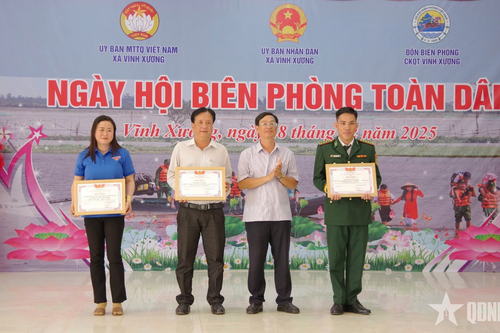 An Giang ngày hội Biên phòng toàn dân xã Vĩnh Xương