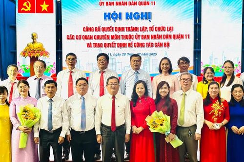 Thành lập, tổ chức lại các cơ quan chuyên môn thuộc UBND quận 11 và quận 3, Phú Nhuận