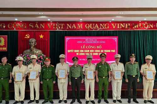 Công an Đà Nẵng bổ nhiệm 5 Trưởng phòng sau khi giải thể cấp quận, huyện