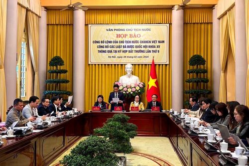 Công bố Lệnh của Chủ tịch nước đối với 3 luật vừa được Quốc hội thông qua