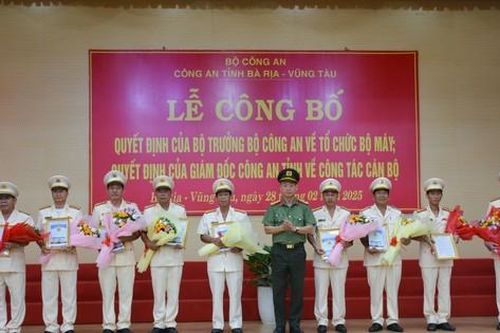 9 lãnh đạo cấp phòng công an Bà Rịa - Vũng Tàu nghỉ hưu trước tuổi