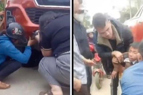 Nam sinh 11 tuổi thoát chết thần kỳ khi lọt dưới gầm xe bán tải