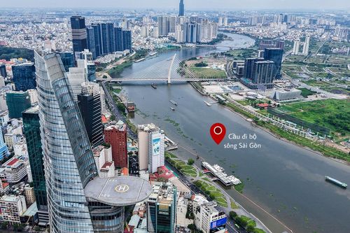 Người dân trông đợi cầu đi bộ hiện đại 1.000 tỷ đồng qua sông Sài Gòn