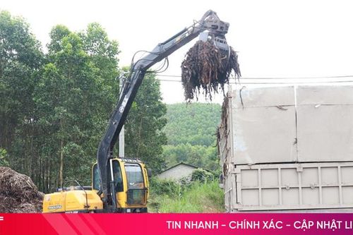 Tháo dỡ máy móc, thiết bị 2 cơ sở băm dăm trái phép ở Hương Sơn