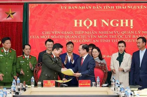 Thái Nguyên: Chuyển nhiệm vụ của một số cơ quan chuyên môn sang công an tỉnh