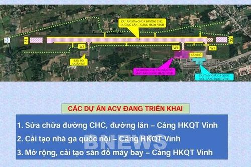 ACV đầu tư gần 1.000 tỷ đồng triển khai 3 dự án cải tạo sân bay Vinh