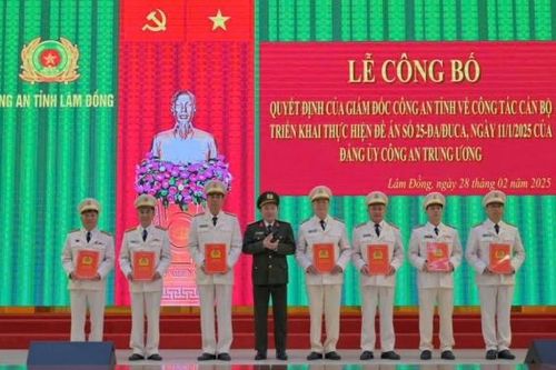 Công an Lâm Đồng điều động, bổ nhiệm nhiều vị trí