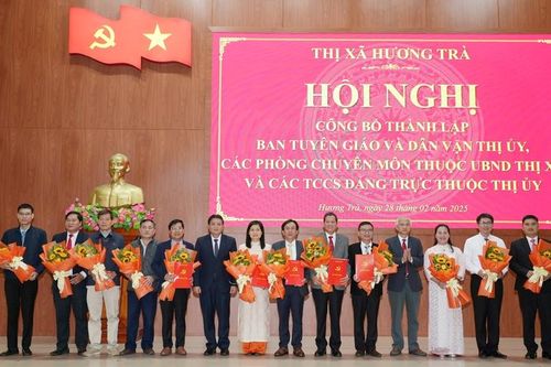 Hương Trà: Giảm 2 cơ quan, 3 tổ chức cơ sở Đảng