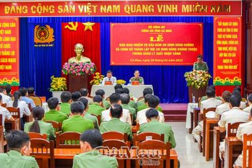 Bàn giao nhiệm vụ đảm bảo an ninh hàng không
