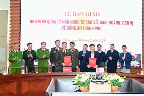 Công an Hải Phòng tiếp nhận 5 nhiệm vụ mới
