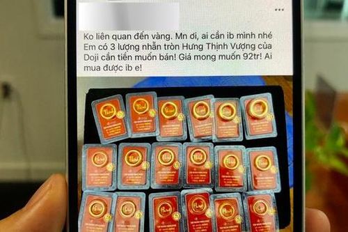 Rủi ro mua phải vàng giả trên những hội nhóm online