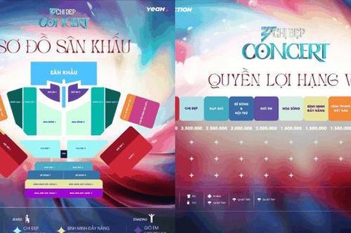 Sơ đồ và quyền lợi concert Chị Đẹp 'lên sàn', Gió Em ưng nhất hạng vé nào?