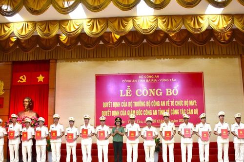 Công an tỉnh Bà Rịa - Vũng Tàu nhận thêm nhiều nhiệm vụ mới