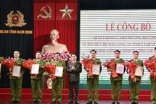 Nam Định: Nhiều lãnh đạo Công an nhận nhiệm vụ mới