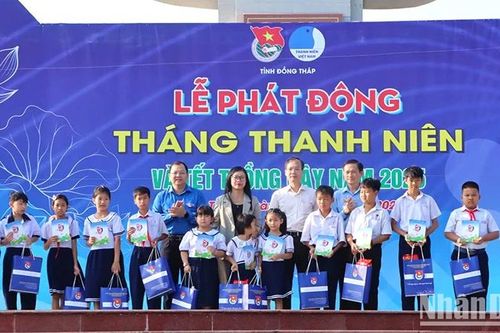 Đồng Tháp: Nguồn lực hỗ trợ tại lễ phát động Tháng Thanh niên hơn 6,6 tỷ đồng