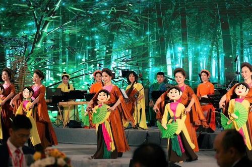 Kết hợp múa rối với dàn nhạc dân tộc chào đón các sự kiện đối ngoại