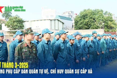 Từ tháng 3-2025: Tăng phụ cấp dân quân tự vệ, chỉ huy quân sự cấp xã